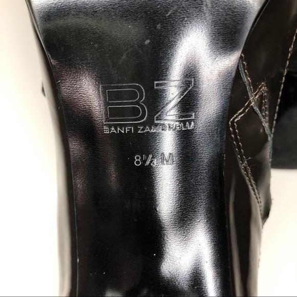 Banfi Zambrelli taupe suede heeled booties - Picture 14 of 16